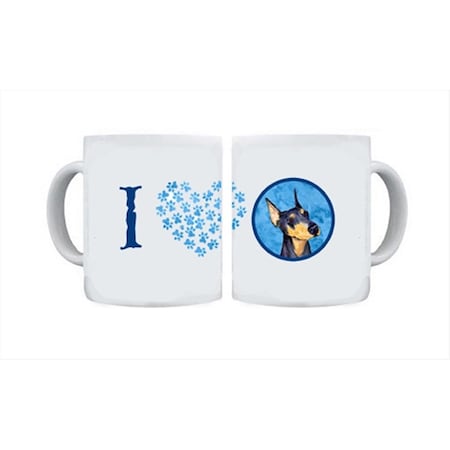 15 Oz. Doberman Dishwasher Safe Microwavable Ceramic Coffee Mug